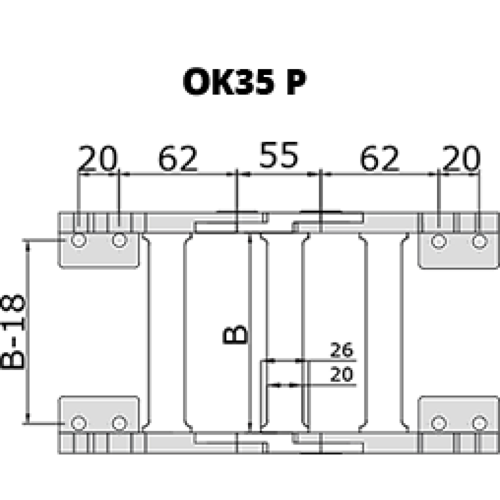 OK35 P 35'LİK PLASTİK AYAK BAĞLANTI 